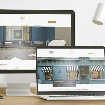 Design responsive du Site Internet d'Harmony Beauté, Institut de beauté à Paimpol