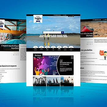 Aperçu des écran UI du site Internet de Saint-Brieuc Armor Agglomeration